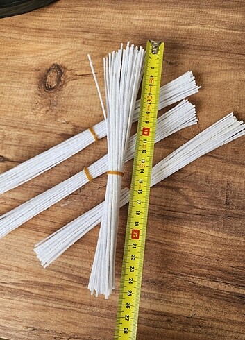25cm 40 adet Mumlanmış Mum Fitili