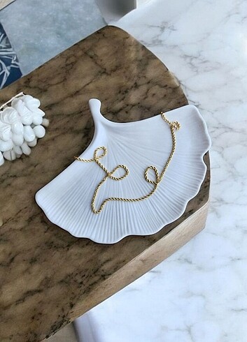 Beden Yaprak Model Dekoratif Tabak