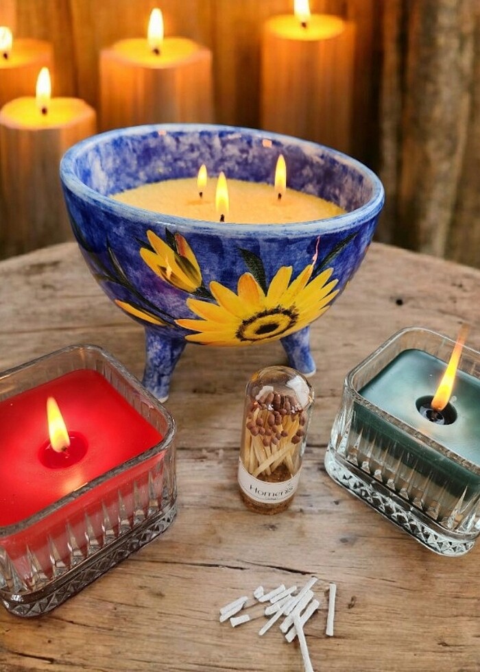 Seramik El Boyama Saksı Dekoratif Aksesuar - Görsel 2