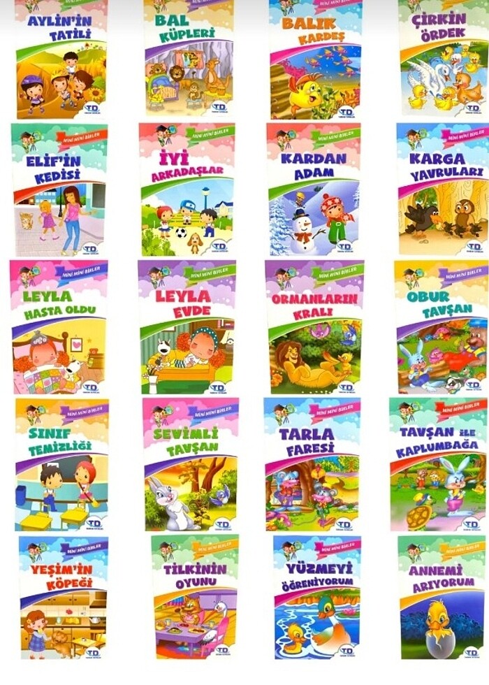20 Hikaye Kitabı Seti Mini Mini Birler - Görsel 2
