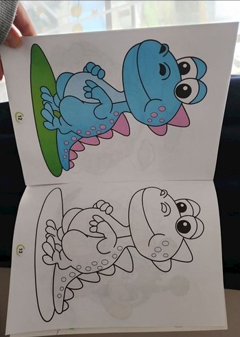 10 Parça Eğitici Boyama Kitabı Seti + 12'li Pastel - Görsel 4