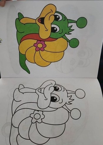 10 Parça Eğitici Boyama Kitabı Seti + 12'li Pastel - Görsel 3