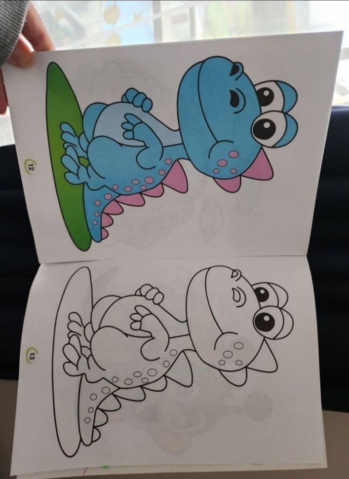 10 Parça Eğitici Boyama Kitabı Seti + 12'li Pastel - Görsel 4