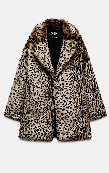 Zara Zara leoparlı kürk