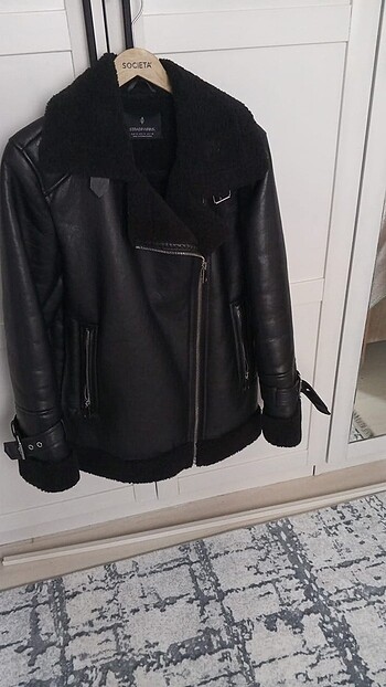 Stradivarius Stradivarius Oversize Biker Ceket