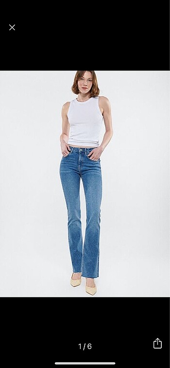 32 Beden mavi Renk Mavi Maria High Rise Flare Jean