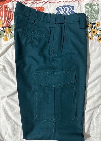 Erkek koyu yeşil Kargo Pantolon