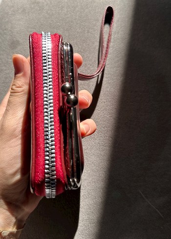 Diğer Koyu Kırmızı Deri Kadın Portföy Çanta