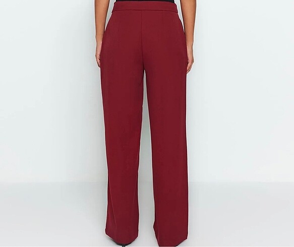 BORDO GENİŞ PAÇA PANTOLON