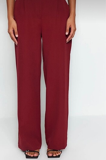 Trendyol & Milla BORDO GENİŞ PAÇA PANTOLON