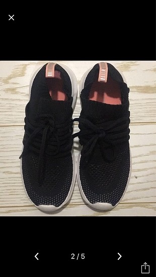 36 Beden siyah Renk Oysho siyah spor ayakkabı 