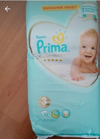 Prima premium care bebek bezi 3 numara 