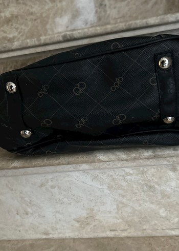 Klasik Siyah Deri Kadın Çanta - Görsel 3