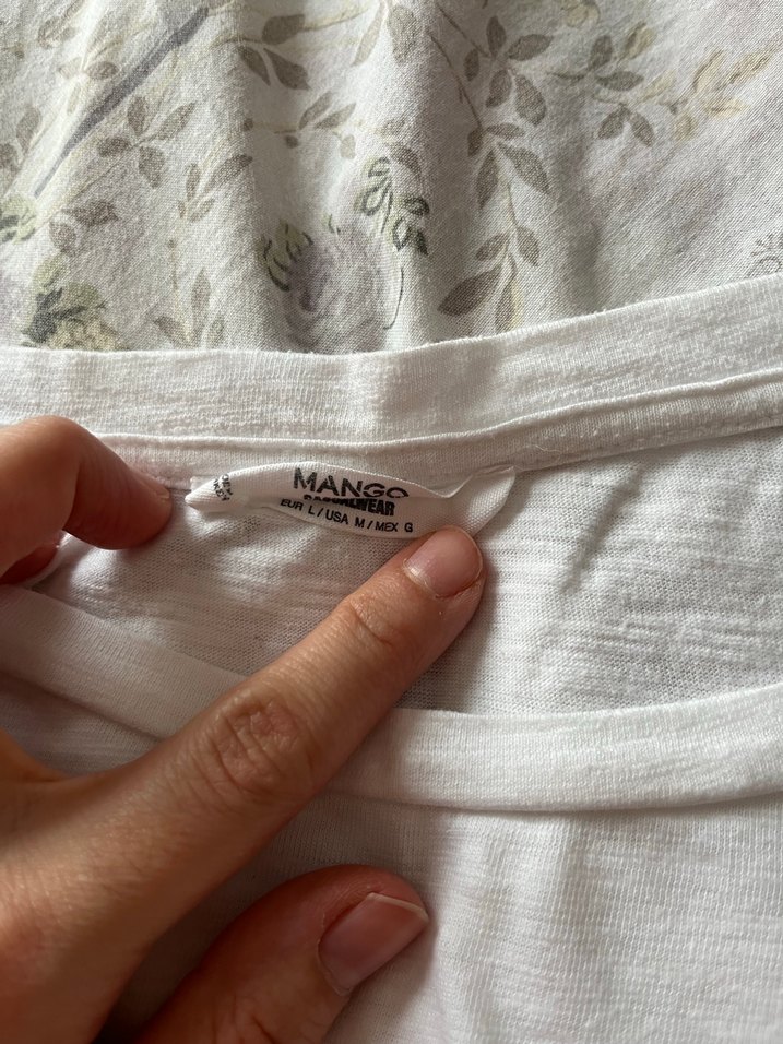 Beyaz Kadın pamuklu Uzun Kollu Bluz - Görsel 4