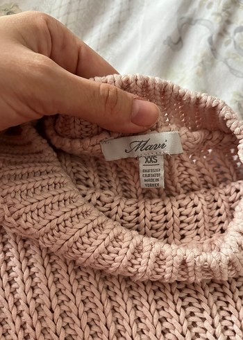 Bej Kadın Triko Uzun Kollu Kazak - Görsel 4