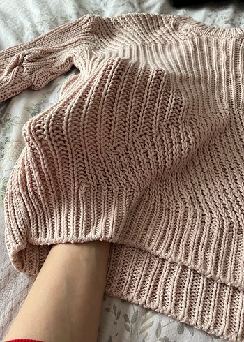 Bej Kadın Triko Uzun Kollu Kazak - Görsel 3