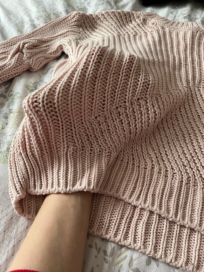 Bej Kadın Triko Uzun Kollu Kazak - Görsel 3