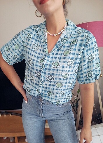 m Beden Vintage gömlek