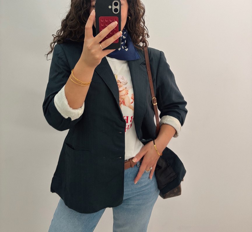 Lacivert blazer ceket — görsel 3/7