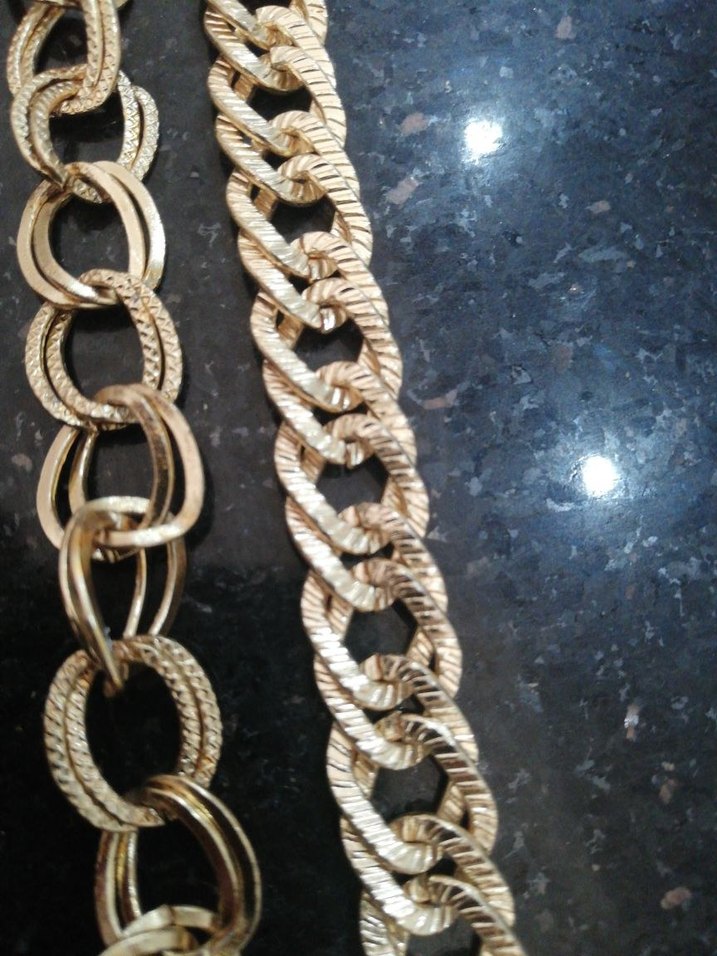 Altın Renkli Yılan Desenli Kadın El Zinciri - Görsel 3