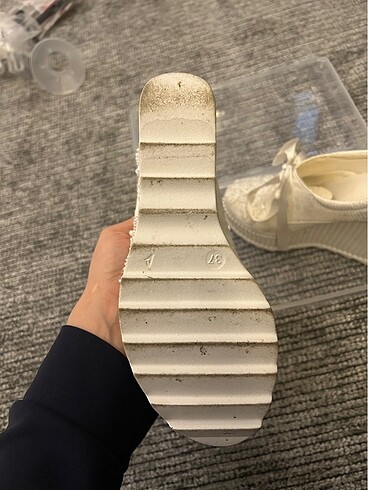 37 Beden beyaz Renk dolgu topuk gelin ayakkabısı