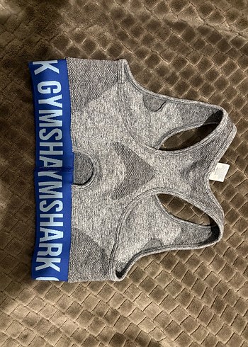 Gymshark Gri Baskılı Spor Sütyeni - Görsel 2