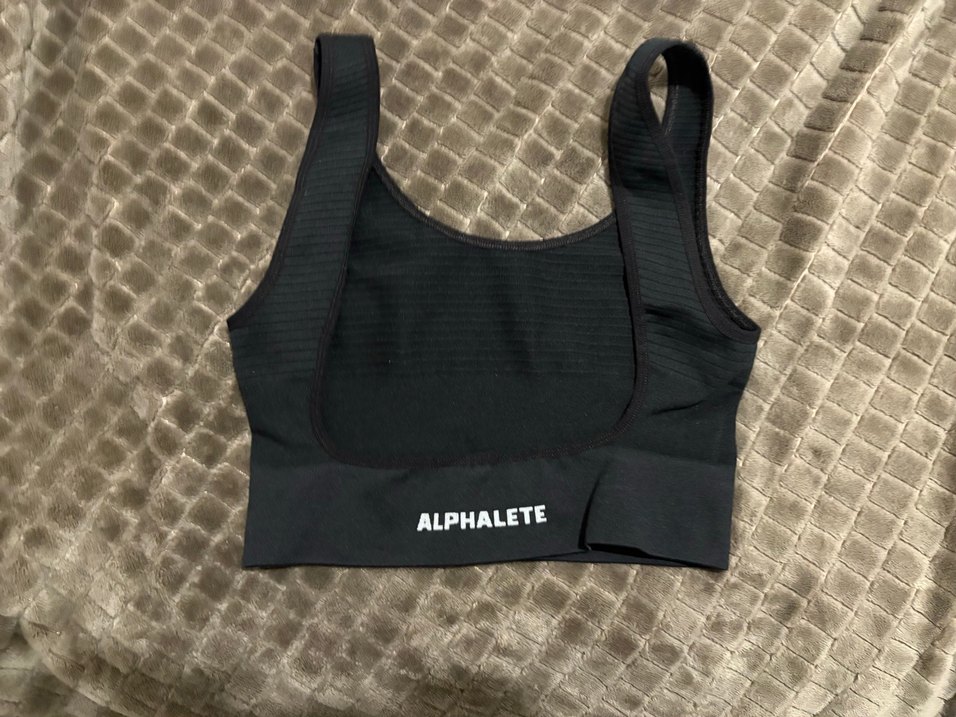 Alphalet Siyah Sporcu Sütyeni - Görsel 2