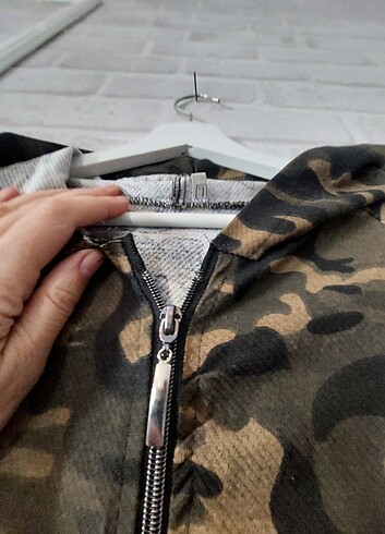 l Beden haki Renk Çok uzun sweatshirt