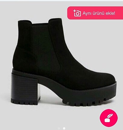 Bershka siyah bot