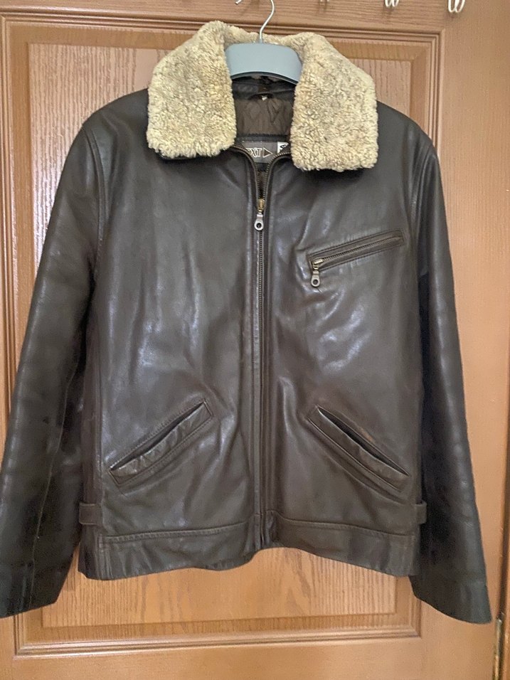 Kahverengi Kürklü Deri Kadın Biker Ceket - Görsel 2