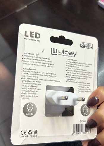  Beden Wwlbay Beyaz Astronot LED Gece Lambası