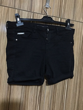 Bershka bershka mini şort siyah kot 