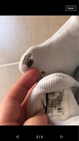 39 Beden beyaz Renk Nike ayakkabı