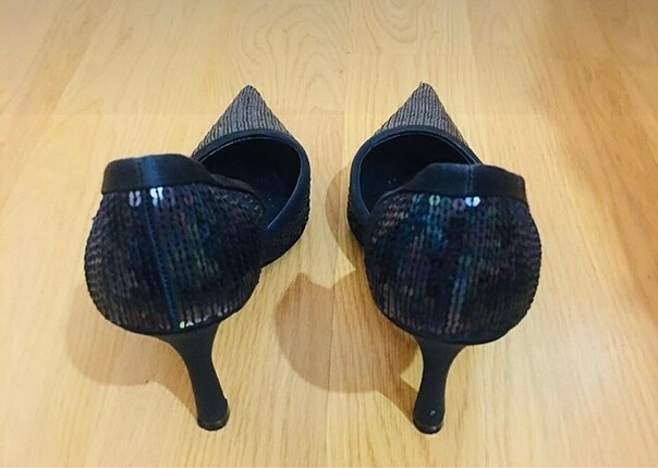 Lacivert pullu stiletto