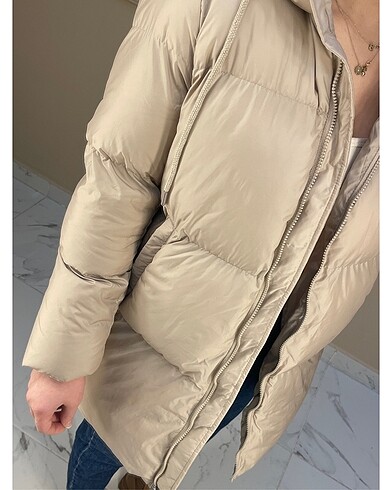 xl Beden Şişme mont kapüşonlu