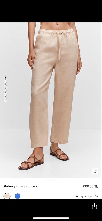 Mango Keten Pantolon