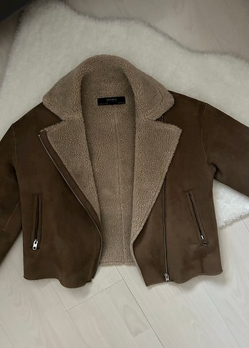Zara Süet Kürklü Kadın Ceket