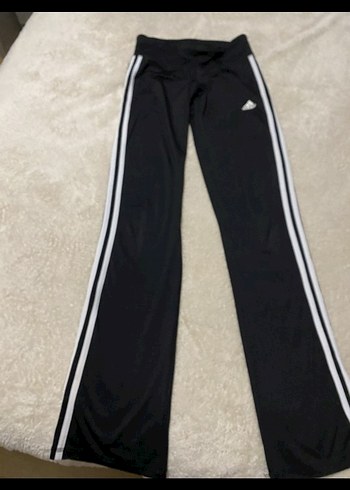 Kadın Siyah Adidas Çizgili Eşofman Altı - Görsel 2