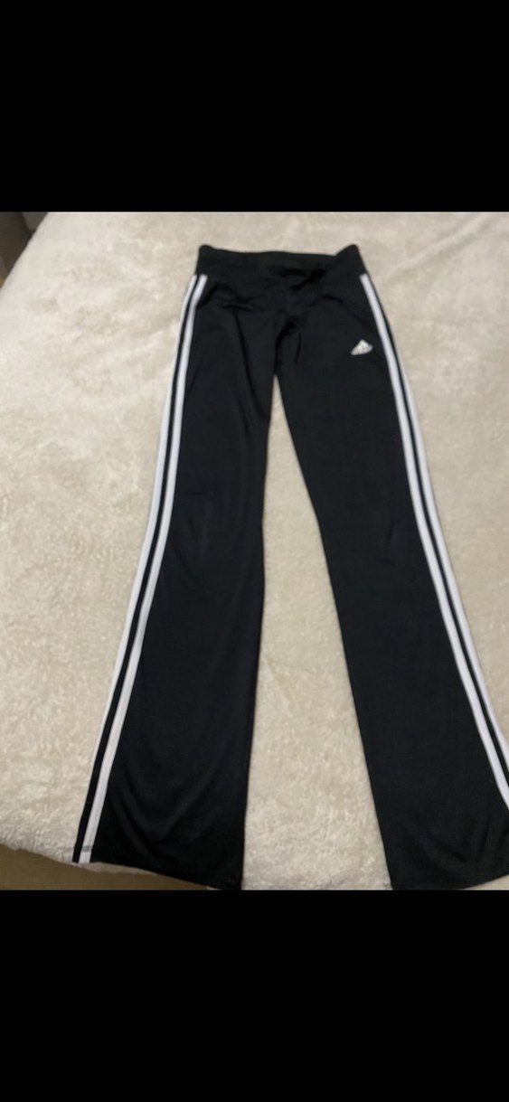 Kadın Siyah Adidas Çizgili Eşofman Altı - Görsel 2