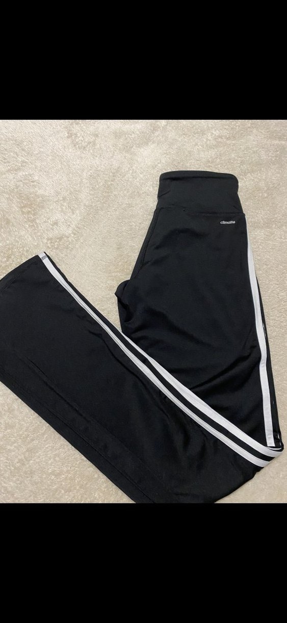 Kadın Siyah Adidas Çizgili Eşofman Altı - Görsel 3