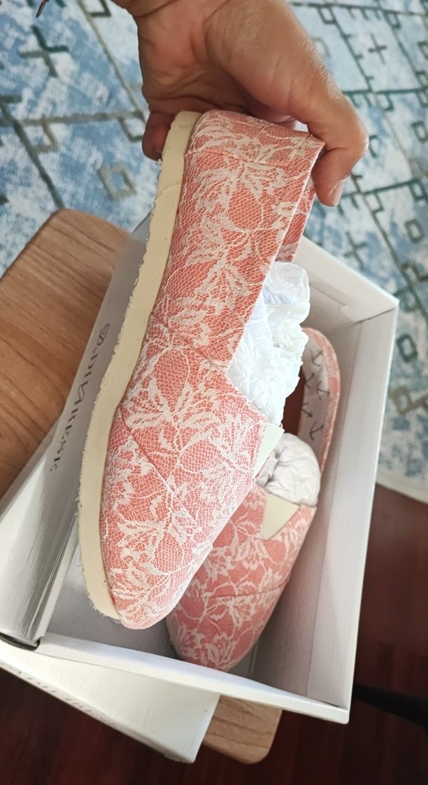 divarese marka Pembe Dantel Detaylı Dolgu Topuk Espadril - Görsel 4