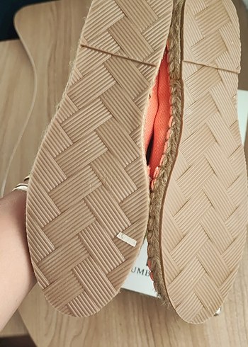 Turuncu Kadın Dolgu Topuk Espadril Lumberjack - Görsel 7