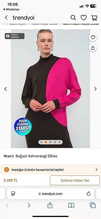 Mısırlı marka triko elbise
