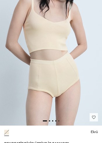 Mango Bej Mini Minimalist Kadın İç Çamaşırı