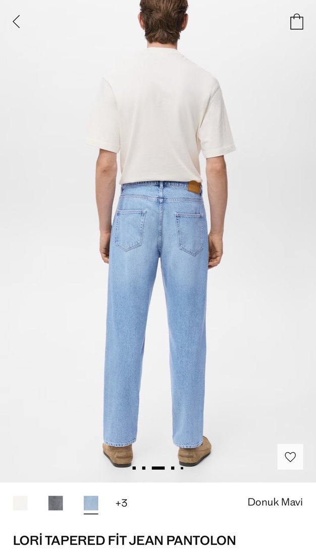 Mango Erkek denim pantolon - Görsel 3