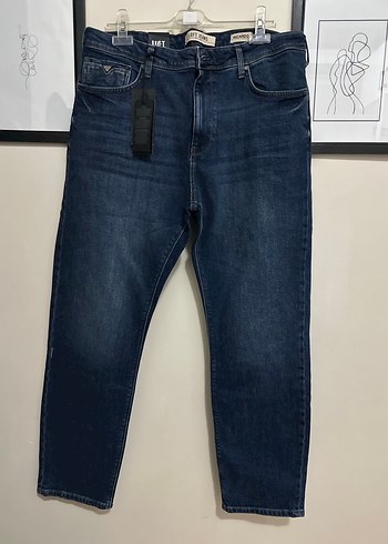 Erkek Lacivert Denim Pantolon - Görsel 5