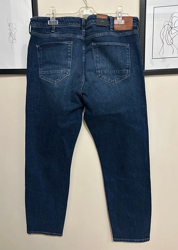 Erkek Lacivert Denim Pantolon - Görsel 10