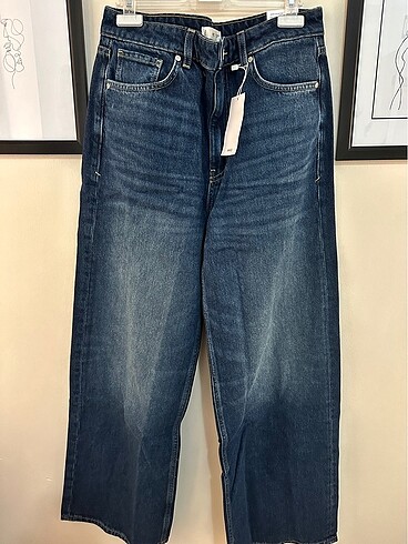 m Beden lacivert Renk Mango denim pantolon
