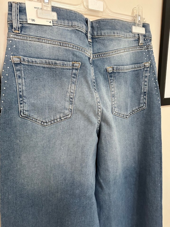 Mango taşlı jean pantolon — görsel 11/13