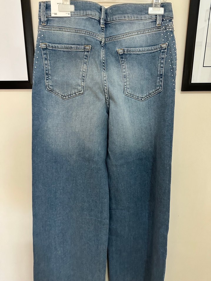 Mango taşlı jean pantolon — görsel 10/13